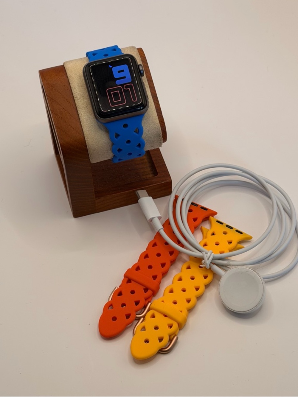 Apple Watch Series 3, 38mm, Charger Included, New Band, Unlocked, Black